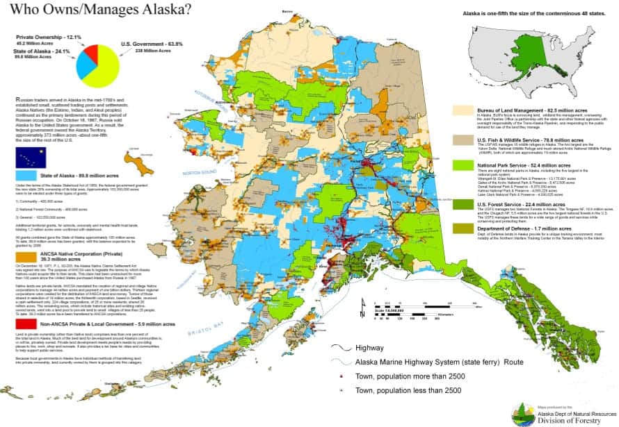 Staking claims in Alaska varies from the process in the lower 48. 
