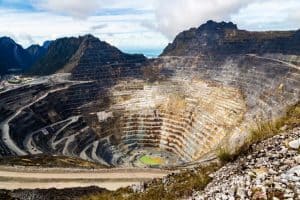 Open pit mining